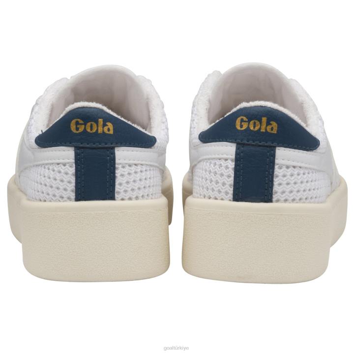 ayakkabı Z2PF678 kadınlar Gola classics baseline mark cox file spor ayakkabı beyaz/eski mavi