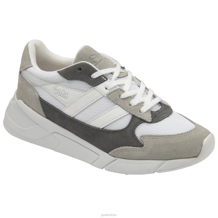 ayakkabı Z2PF348 kadınlar Gola klasik tempest spor ayakkabı beyaz/açık gri/kül