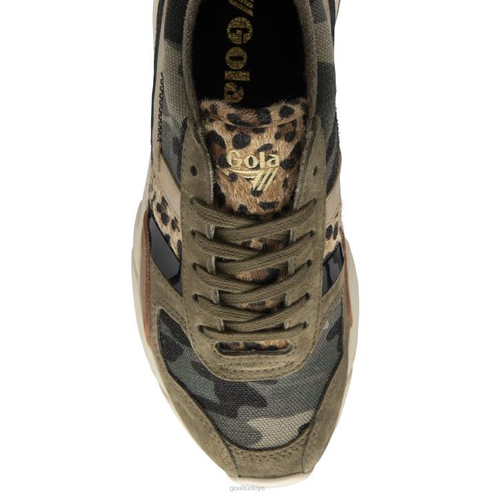 ayakkabı Z2PF383 kadınlar Gola klasik güneş tutulması modu spor ayakkabı kamuflaj/leopar/çoklu