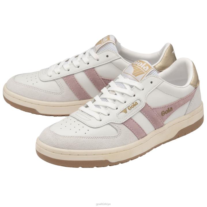 ayakkabı Z2PF664 kadınlar Gola klasik şahin spor ayakkabı beyaz/pastel pembe/altın