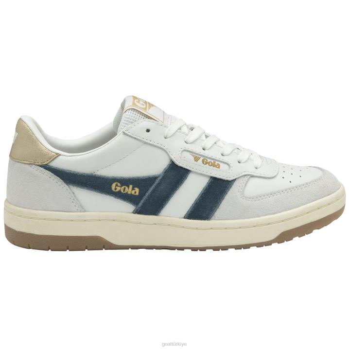 ayakkabı Z2PF665 kadınlar Gola klasik şahin spor ayakkabı beyaz/mürekkep/altın