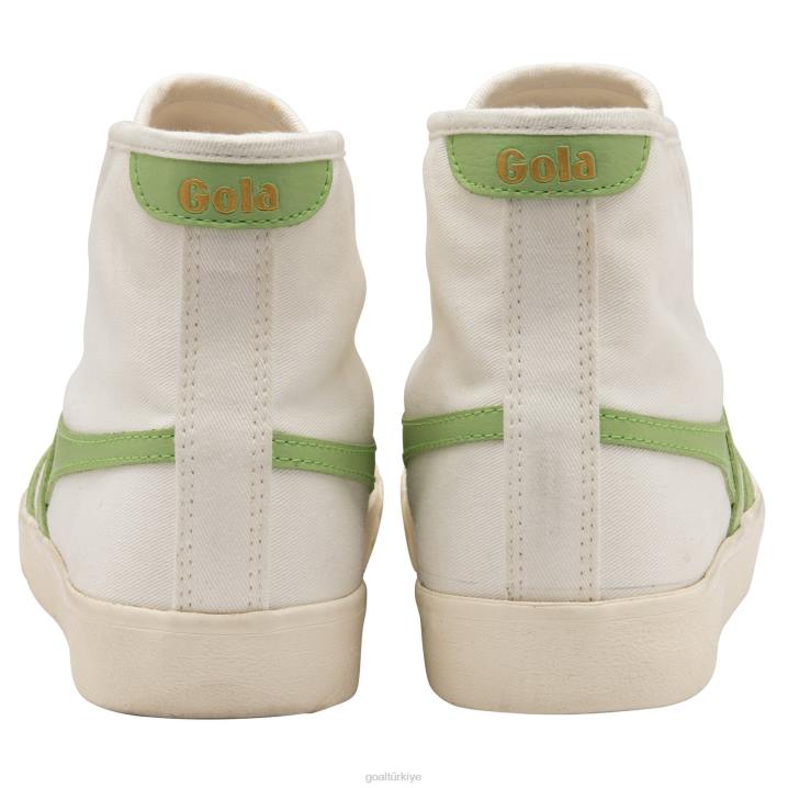 ayakkabı Z2PF276 kadınlar Gola vegan klasikleri tenis mark cox yüksek spor ayakkabı kırık beyaz/patina yeşili