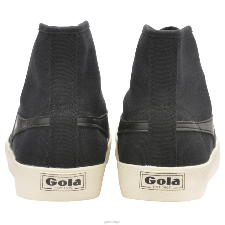 ayakkabı Z2PF291 kadınlar Gola vegan klasikleri coaster yüksek spor ayakkabı siyah/kırık beyaz