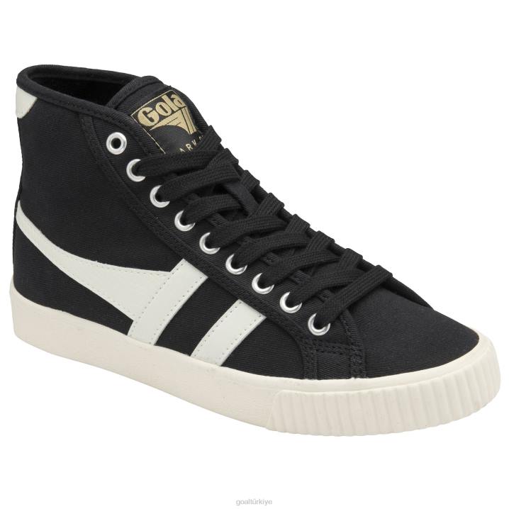 ayakkabı Z2PF309 kadınlar Gola vegan klasikleri tenis mark cox yüksek spor ayakkabı siyah/kırık beyaz