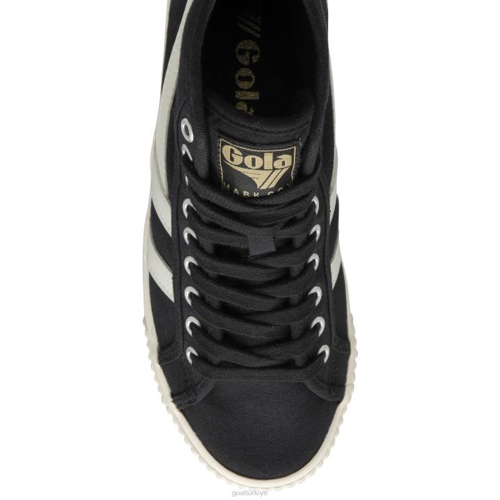 ayakkabı Z2PF309 kadınlar Gola vegan klasikleri tenis mark cox yüksek spor ayakkabı siyah/kırık beyaz