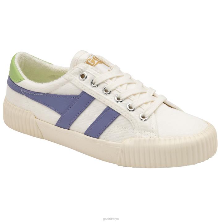 ayakkabı Z2PF429 kadınlar Gola vegan klasikleri ralli plimsoll spor ayakkabı kırık beyaz/lavanta/patina yeşili