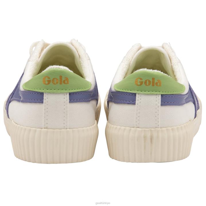 ayakkabı Z2PF429 kadınlar Gola vegan klasikleri ralli plimsoll spor ayakkabı kırık beyaz/lavanta/patina yeşili