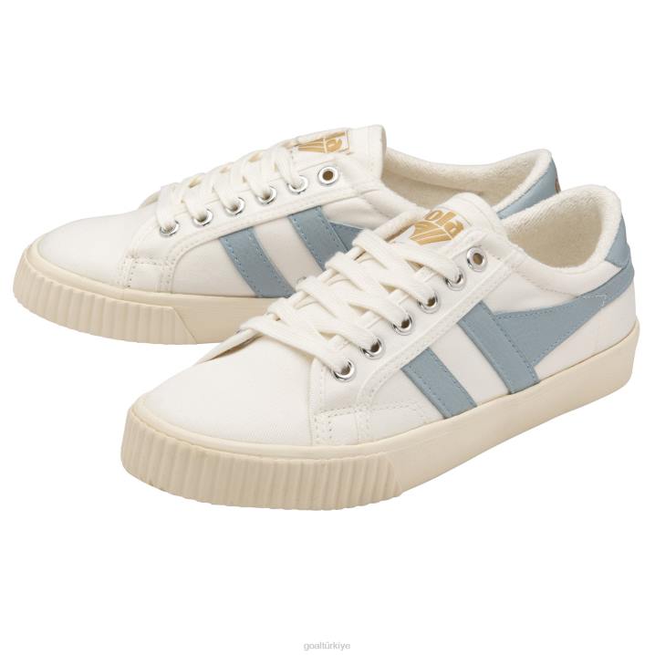 ayakkabı Z2PF431 kadınlar Gola vegan klasikleri tenis mark cox spor ayakkabı 8 kırık beyaz/buz mavisi