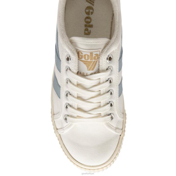 ayakkabı Z2PF431 kadınlar Gola vegan klasikleri tenis mark cox spor ayakkabı 8 kırık beyaz/buz mavisi
