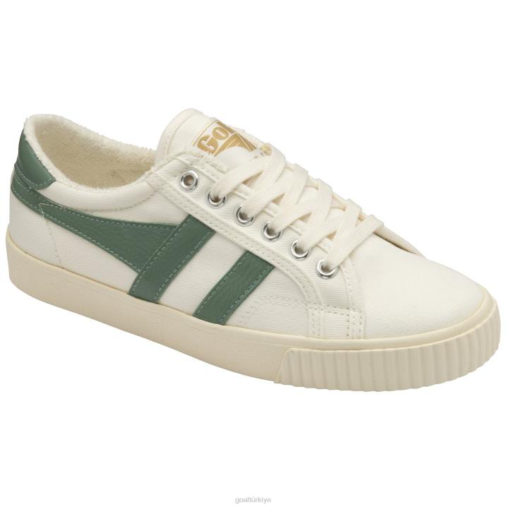 ayakkabı Z2PF446 kadınlar Gola vegan klasikleri tenis mark cox spor ayakkabı 8 kırık beyaz/yeşil sis
