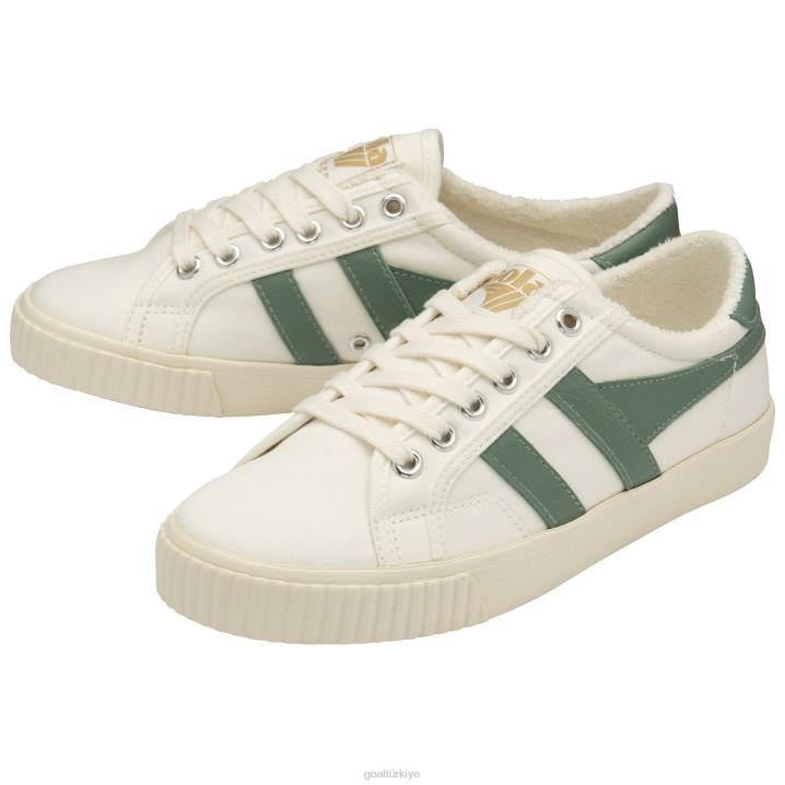 ayakkabı Z2PF446 kadınlar Gola vegan klasikleri tenis mark cox spor ayakkabı 8 kırık beyaz/yeşil sis