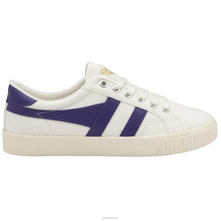 ayakkabı Z2PF448 kadınlar Gola vegan klasikleri tenis mark cox spor ayakkabı 8 kırık beyaz/mor