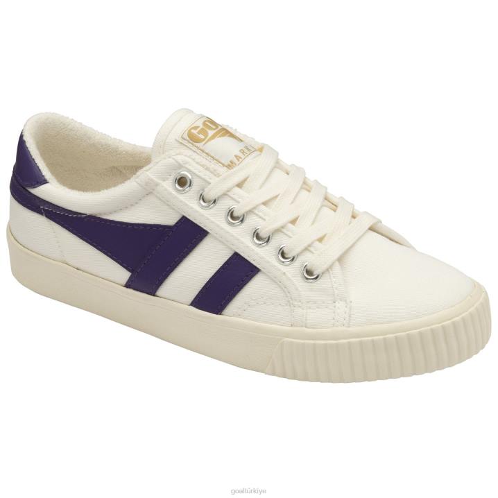ayakkabı Z2PF448 kadınlar Gola vegan klasikleri tenis mark cox spor ayakkabı 8 kırık beyaz/mor