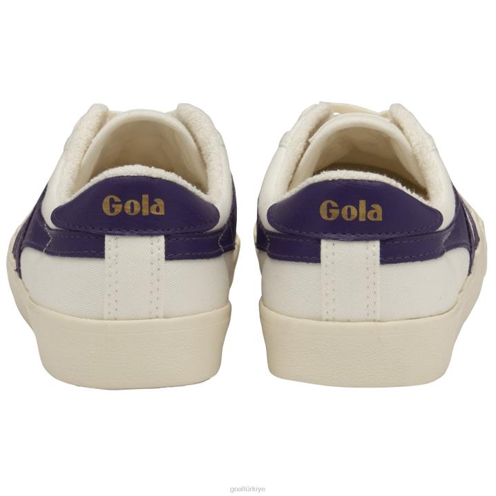 ayakkabı Z2PF448 kadınlar Gola vegan klasikleri tenis mark cox spor ayakkabı 8 kırık beyaz/mor