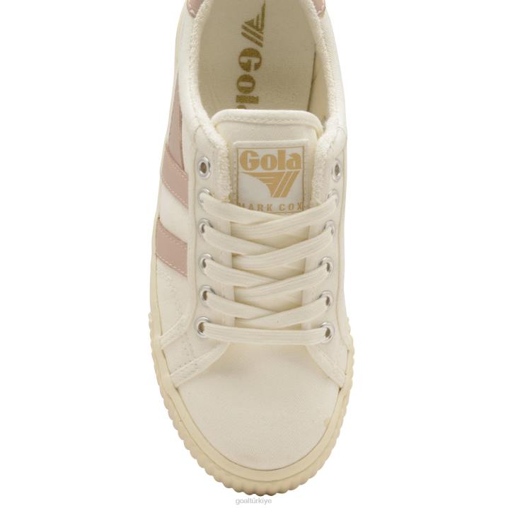 ayakkabı Z2PF459 kadınlar Gola vegan klasikleri tenis mark cox spor ayakkabı 8 kırık beyaz/çiçek