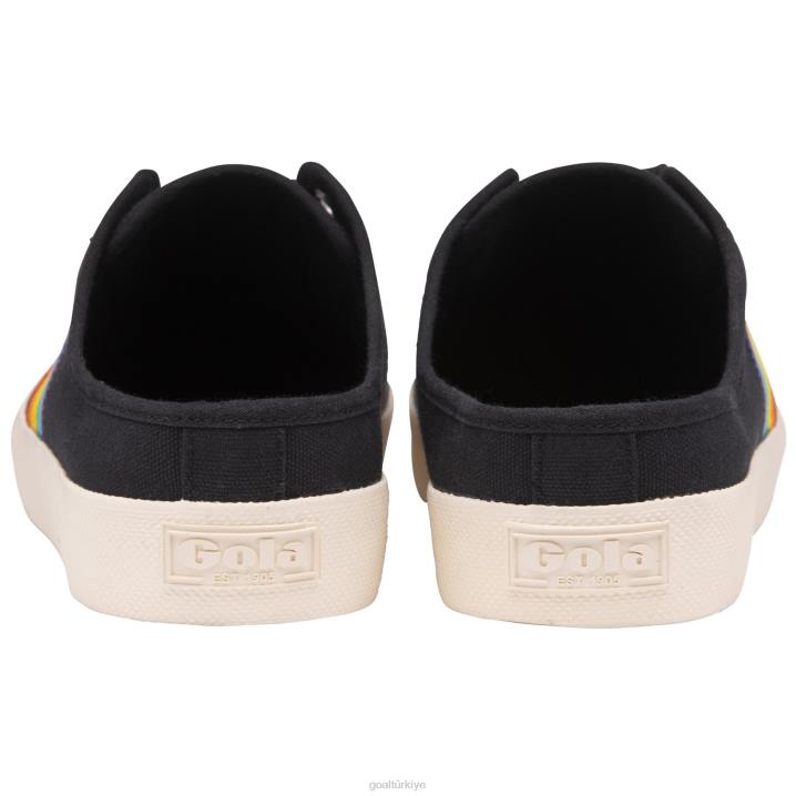 ayakkabı Z2PF469 kadınlar Gola vegan classics coaster gökkuşağı katır plimsolls siyah/çoklu