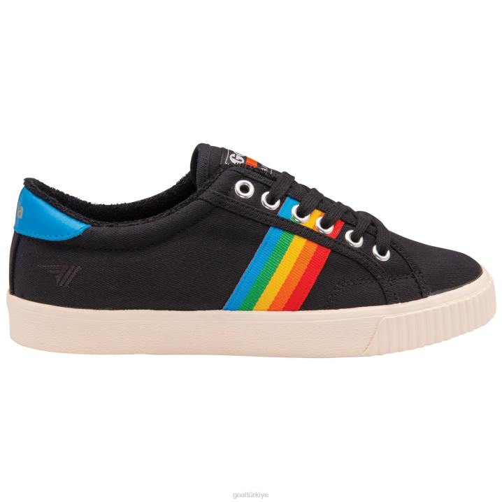 ayakkabı Z2PF474 kadınlar Gola vegan klasikleri tenis mark cox gökkuşağı ii spor ayakkabı siyah/çoklu