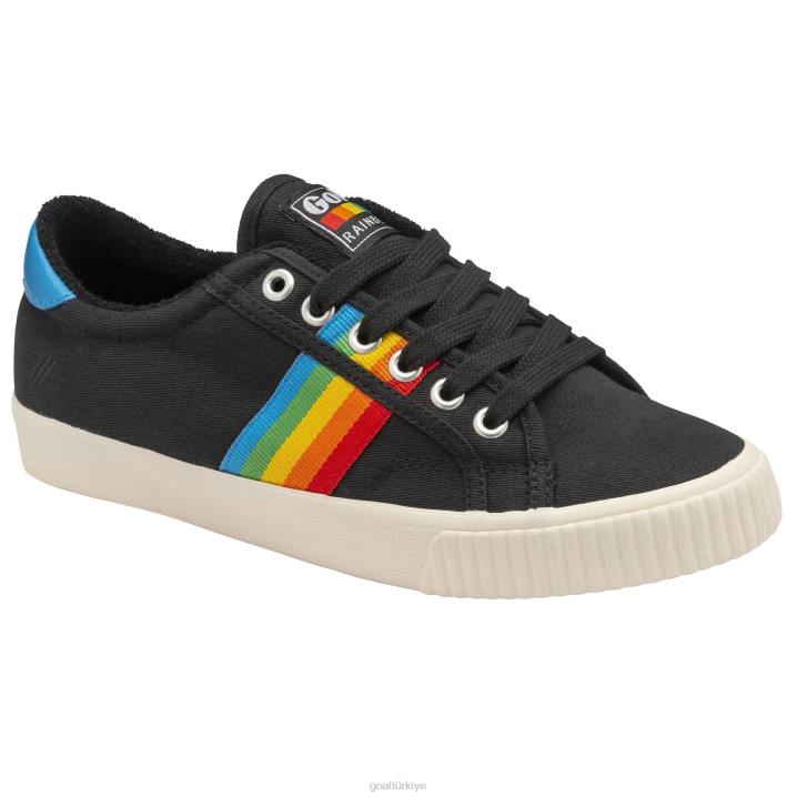 ayakkabı Z2PF474 kadınlar Gola vegan klasikleri tenis mark cox gökkuşağı ii spor ayakkabı siyah/çoklu