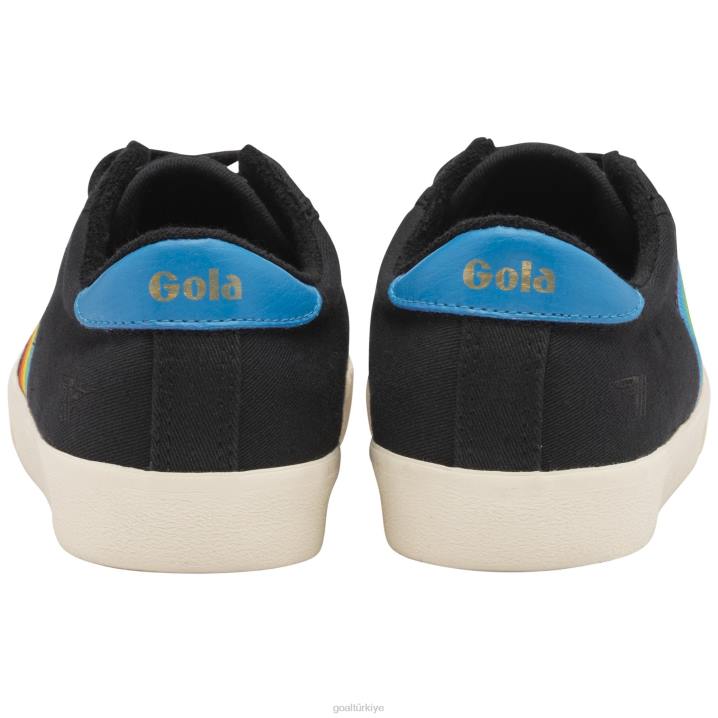 ayakkabı Z2PF474 kadınlar Gola vegan klasikleri tenis mark cox gökkuşağı ii spor ayakkabı siyah/çoklu