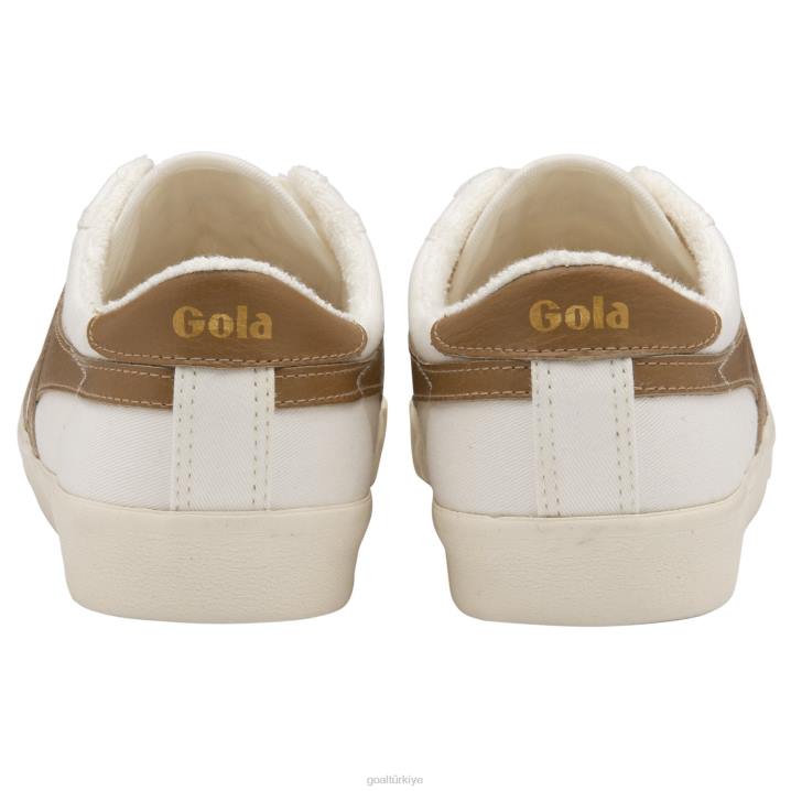 ayakkabı Z2PF491 kadınlar Gola vegan klasikleri tenis mark cox spor ayakkabı 8 beyaz/esmer şeker