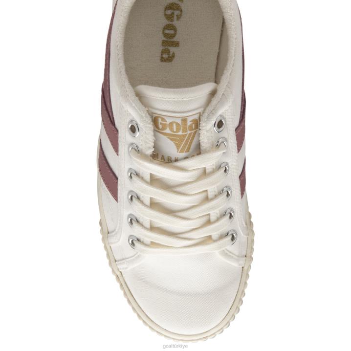 ayakkabı Z2PF492 kadınlar Gola vegan klasikleri tenis mark cox spor ayakkabı 8 kırık beyaz/tozlu gül