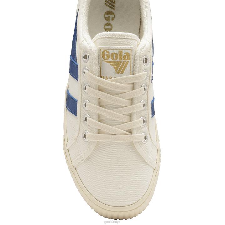 ayakkabı Z2PF505 kadınlar Gola vegan klasikleri tenis mark cox spor ayakkabı 9 kırık beyaz/eski mavi