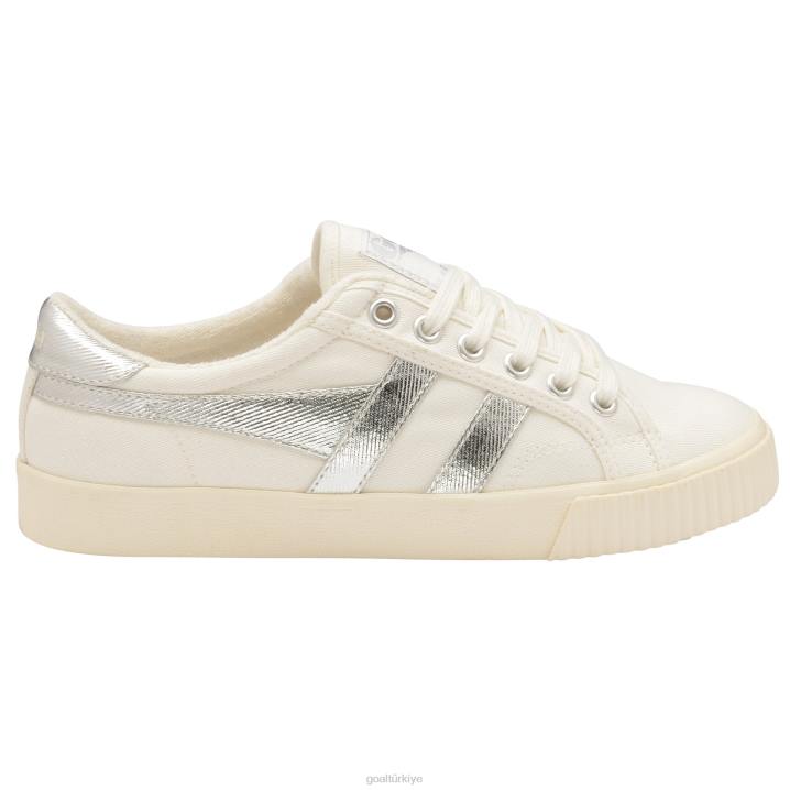 ayakkabı Z2PF507 kadınlar Gola klasik tenis mark cox spor ayakkabı kırık beyaz/gümüş