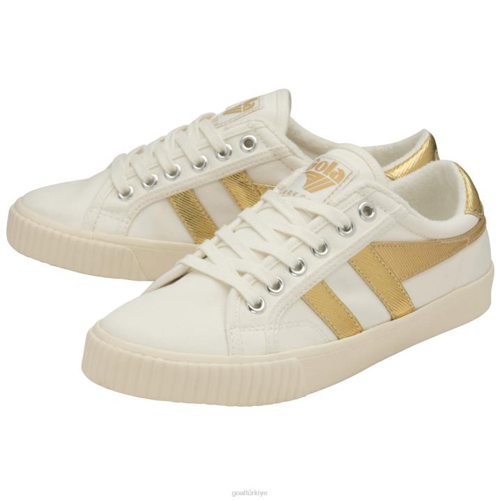 ayakkabı Z2PF510 kadınlar Gola klasik tenis mark cox spor ayakkabı kırık beyaz/altın
