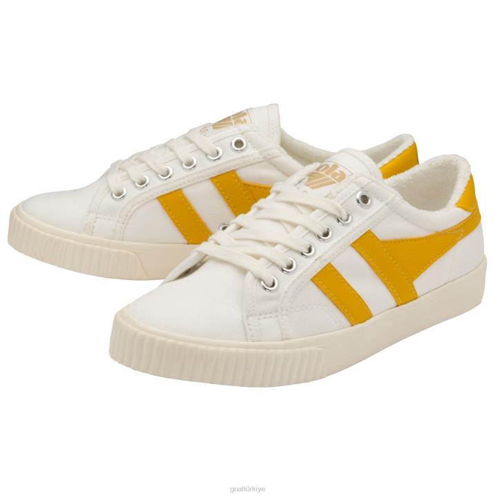 ayakkabı Z2PF514 kadınlar Gola vegan klasikleri tenis mark cox spor ayakkabı 9 kırık beyaz/güneş