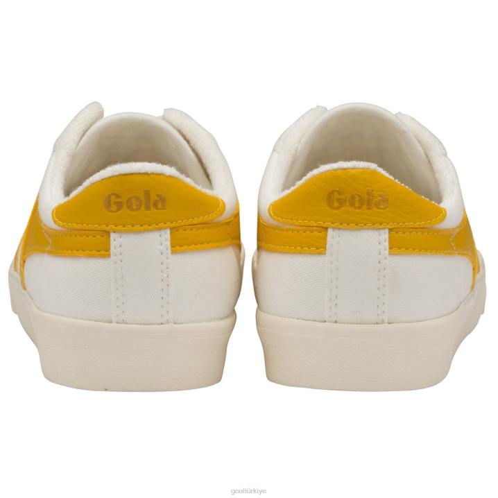 ayakkabı Z2PF514 kadınlar Gola vegan klasikleri tenis mark cox spor ayakkabı 9 kırık beyaz/güneş
