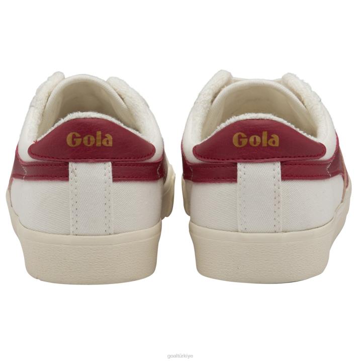 ayakkabı Z2PF518 kadınlar Gola vegan klasikleri tenis mark cox spor ayakkabı 9 kırık beyaz/ahududu/çiçek