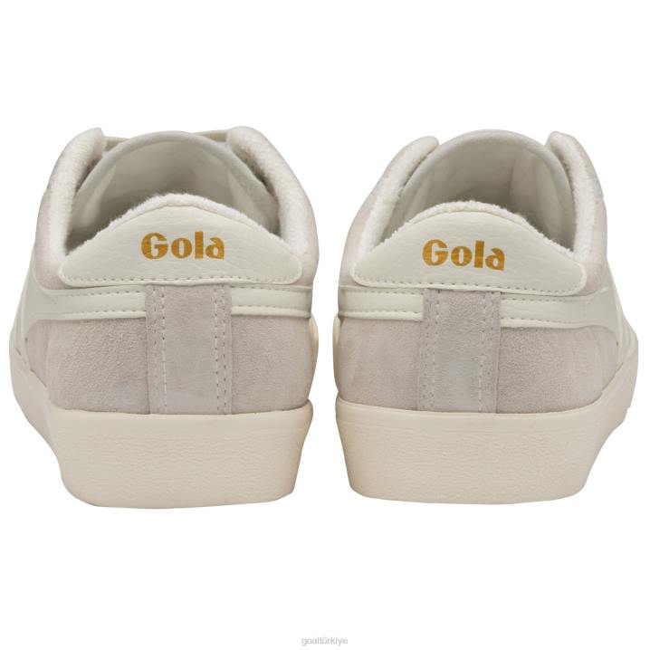 ayakkabı Z2PF676 kadınlar Gola klasik tenis mark cox süet spor ayakkabı Beyaz kapalı